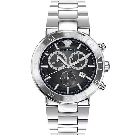 Versace Urban Mystique Chronograph Quartz Black Dial Men's 